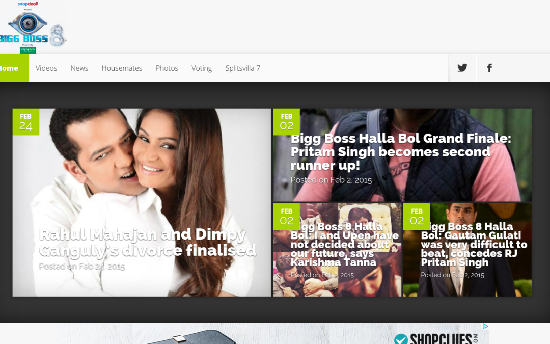 Bigg Boss Diary Website
