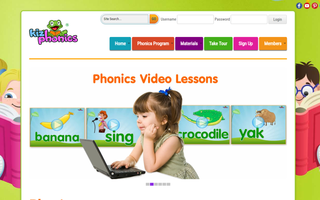 KizPhonics Website